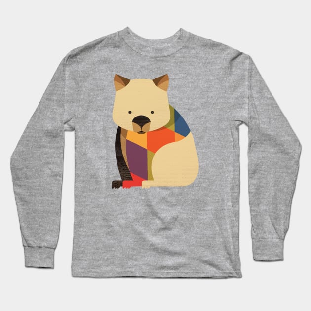 Wombat Long Sleeve T-Shirt by theprintedsparrow